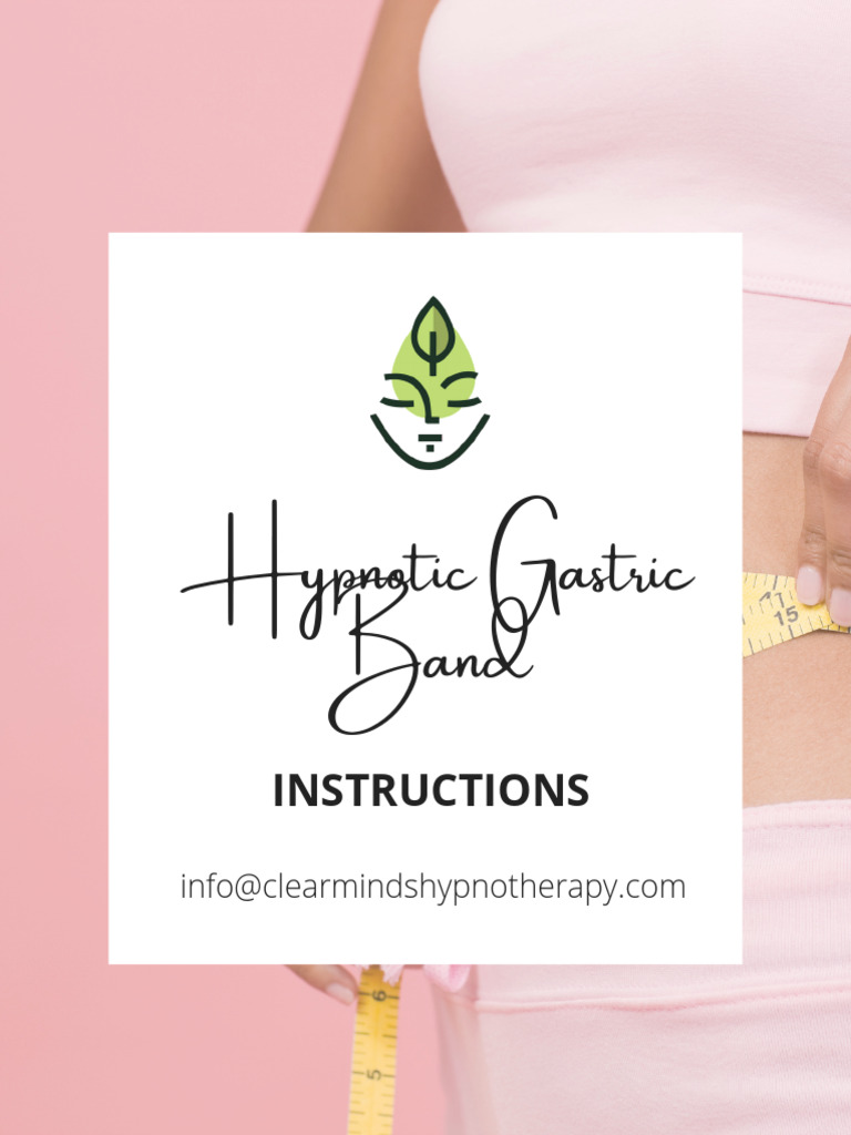 001 Instructions Hypnotic Gastric Band Program Pdf Hypnosis