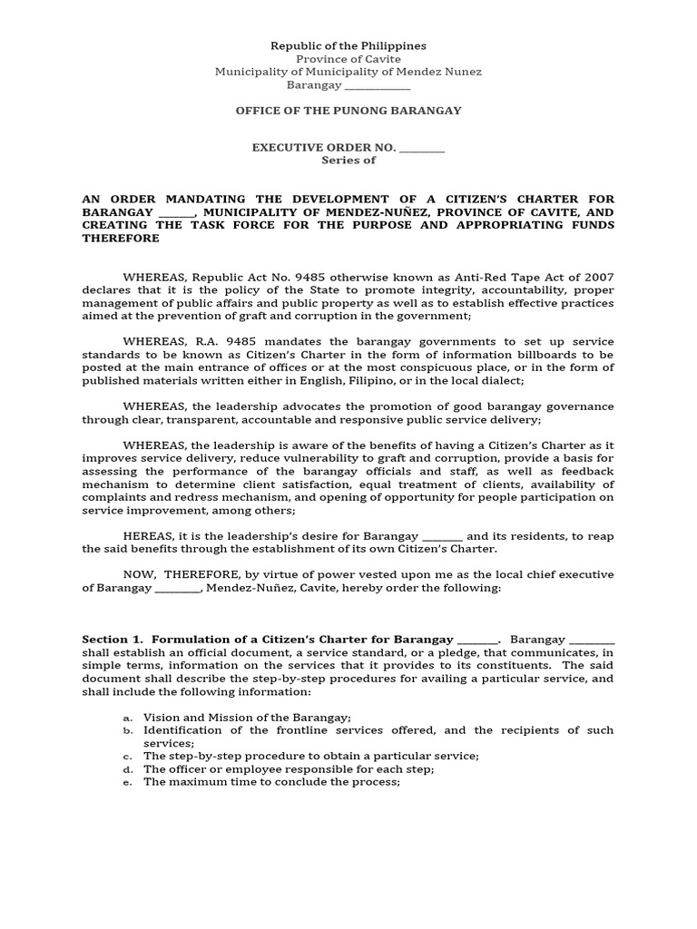 16.2 Citizens Charter Task Force | PDF | Political Corruption | Information