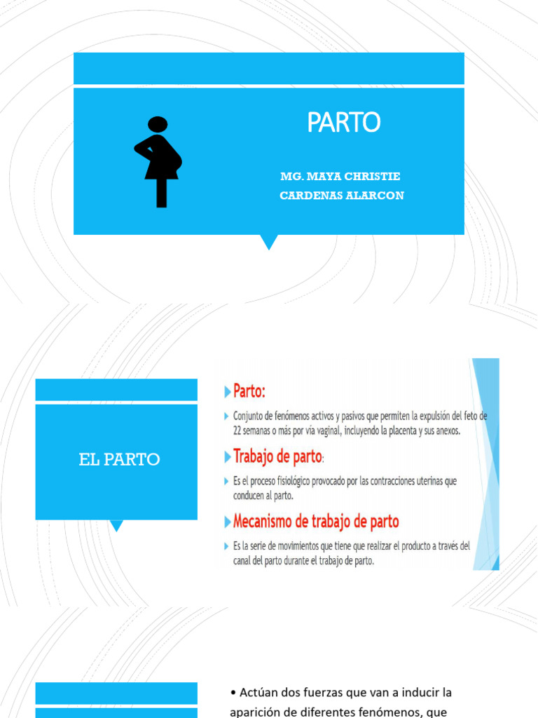 Etapas y Características del Parto | PDF | Parto | Medicina CLINICA