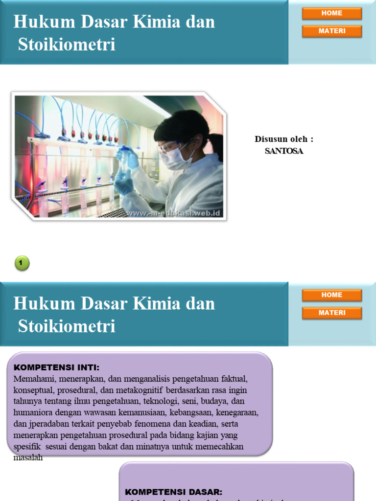 Hukum Dasar Kimia dan Stoikiometri | PDF