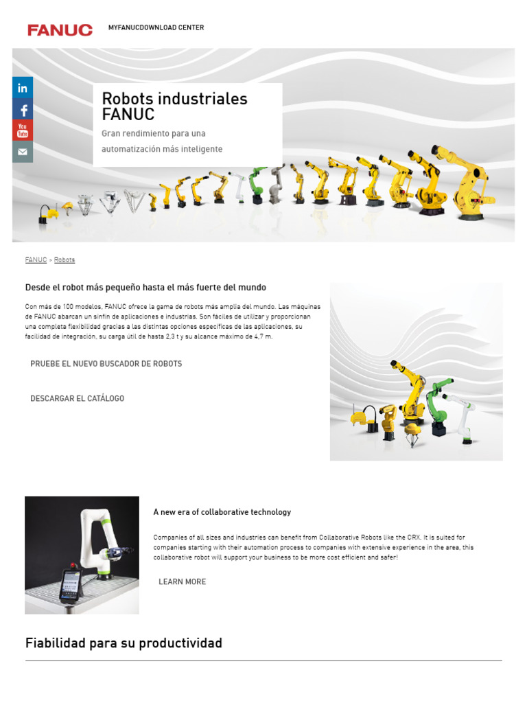 Robots FANUC: Automatización Eficiente | PDF | Robot | Robótica