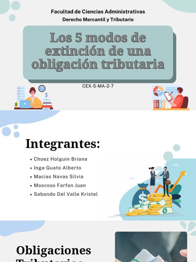 Modos de extinción de obligaciones tributarias | PDF | Pagos | Estatuto ...