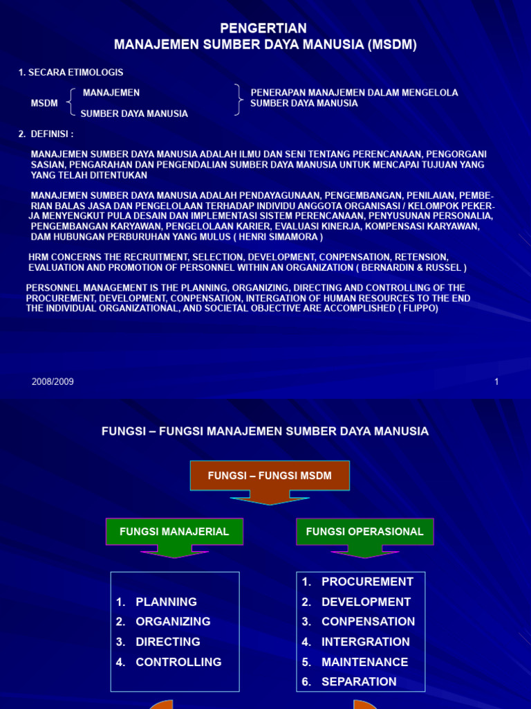 MSDM - Perencanaan | PDF