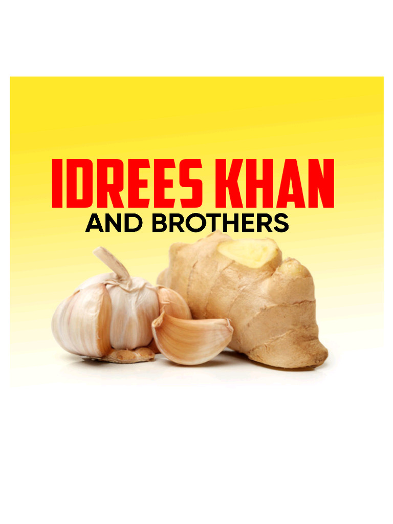 Idrees Khan and brothers commission agents | PDF