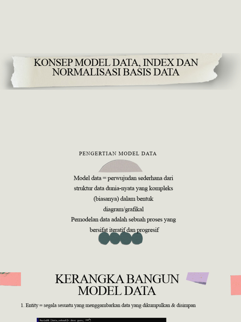 Model Data dan Normalisasi Database | PDF
