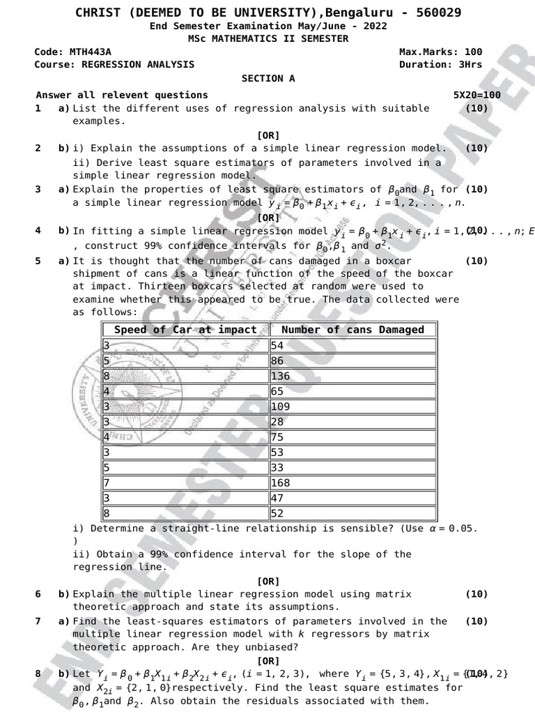 Multiple Regression Analysis Coefficient