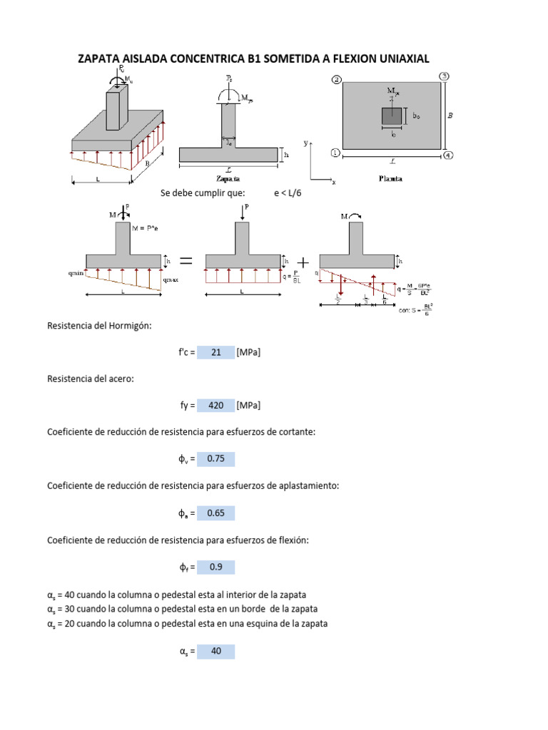 Diseño Tructural De Una Zapata Cuadrada Aislada Concéntrica Y - Foto 3