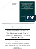 September 1985: The Effectiveness and Costs of Continuous Ambulatory Peritoneal Dialysis (CAPD)
