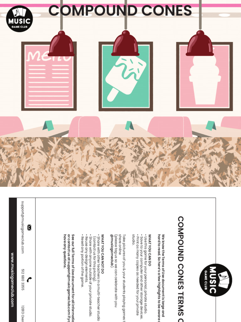 Compound Cones Rhythm Game (US Letter) | PDF