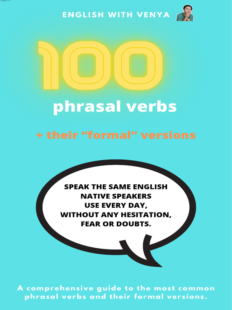100 PHRASAL VERBS - ENGLISHWITHVENYA | PDF
