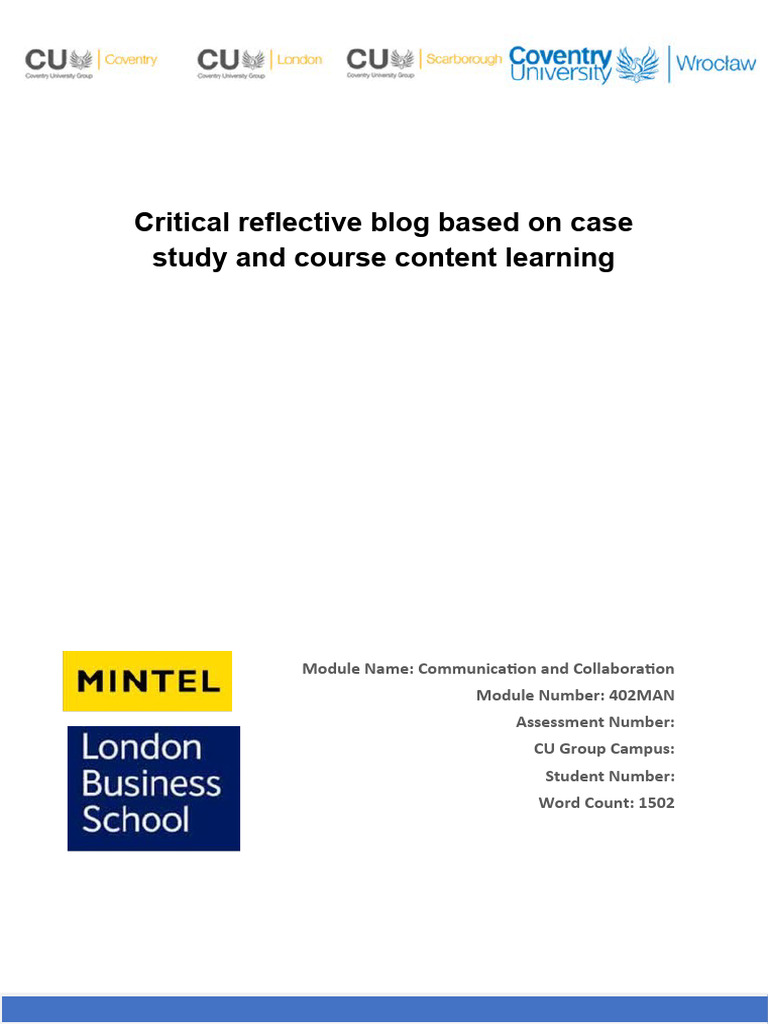 Reflective Analysis of Communication in Fashion | PDF | Strategic ...