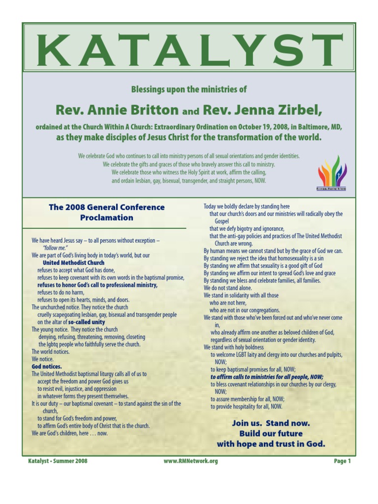 Katalyst: Embracing Inclusive Ministry | PDF | United Methodist Church ...