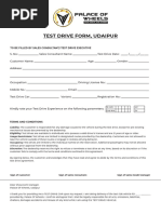 Test Drive Declaration Form | PDF
