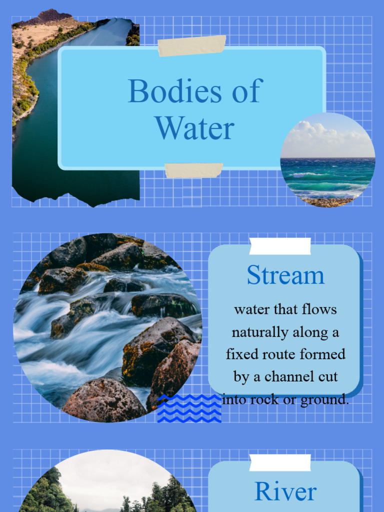 Bodies of Water Lesson Presentation | PDF | River | Coast