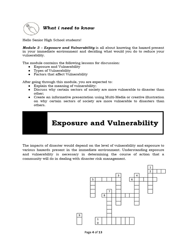 Exposure and vulnerability notes pdf natural disasters risk