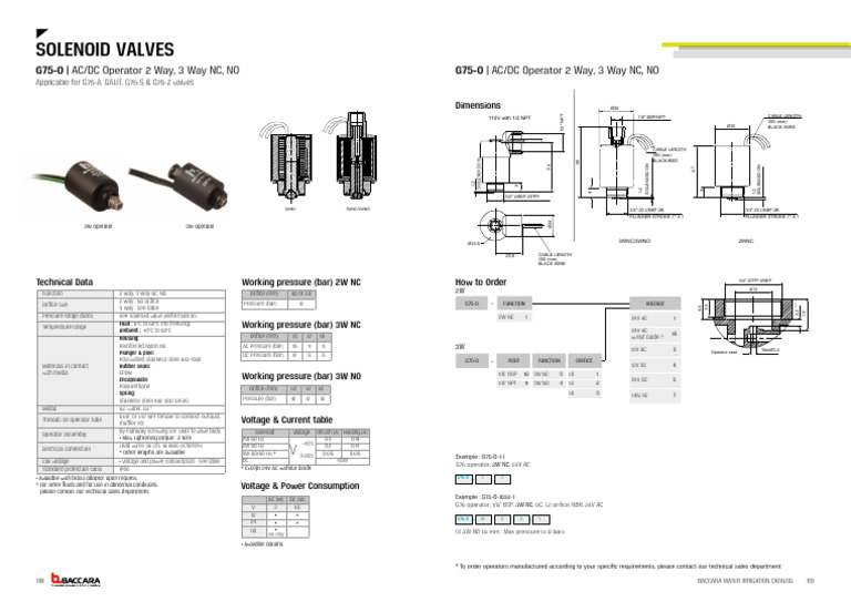 G75 O AC DC Operator 5 | PDF | Valve | Electrical Engineering