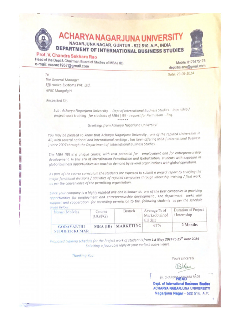 Acharya Nagarjuna University | PDF