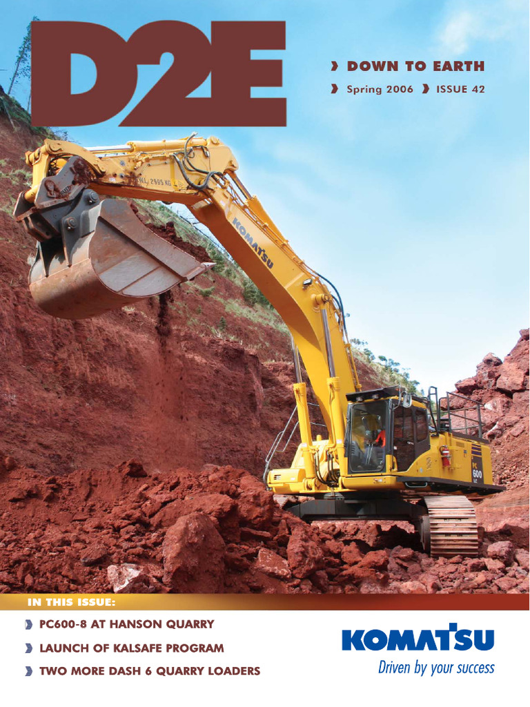 PC600-8 Excavator Success at Hanson | PDF | Engines | Exhaust Gas