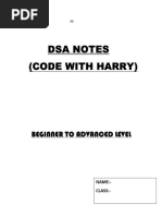 Introduction To Data Structures CODE WITH HARRY | PDF