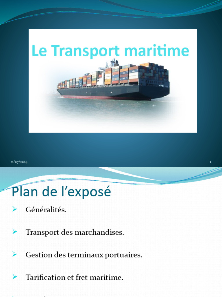 Le Transport Maritime 2 PDF Transport Courtier