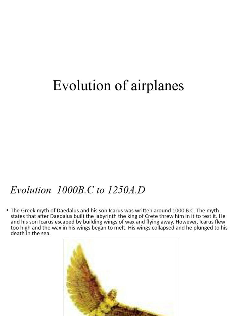 1.1 Evolution of Airplanes | PDF | Airplane | Wright Flyer