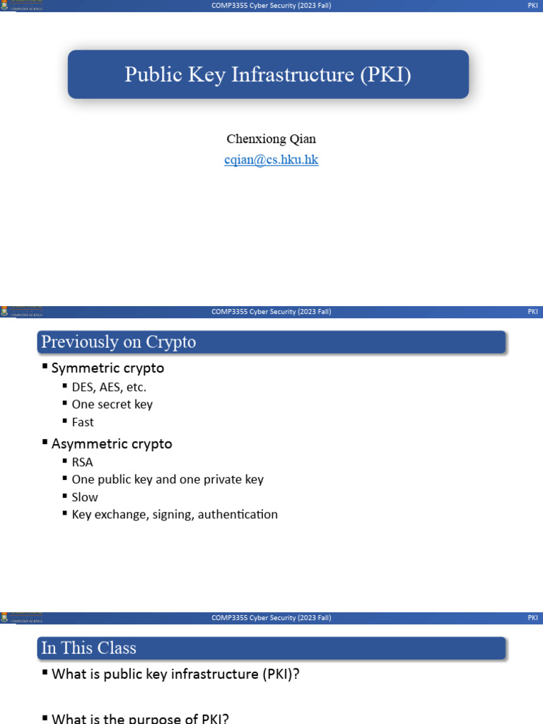 Pki 2 | PDF | Public Key Cryptography | Public Key Certificate