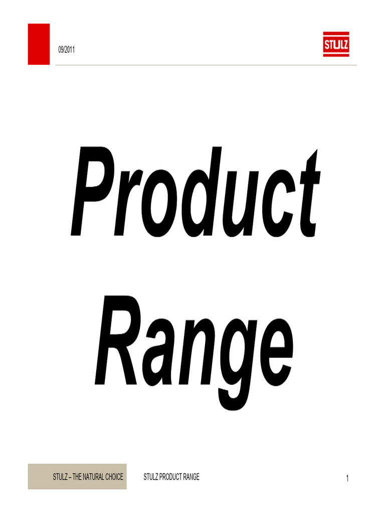 Product Range Stulz | PDF | Heat Exchanger | Air Conditioning
