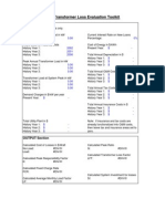 Power Transformer Loss Evaluation