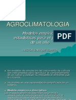 Agroclimatologia - Modelos Empiricos