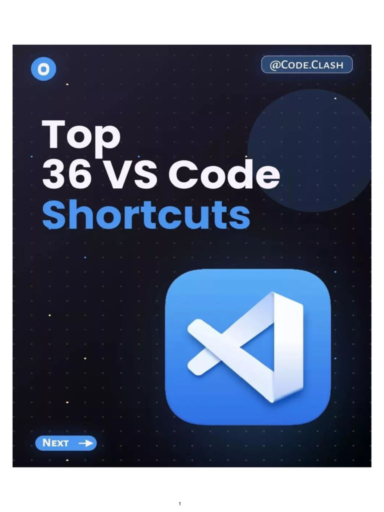 Vs Code Shortcut | PDF