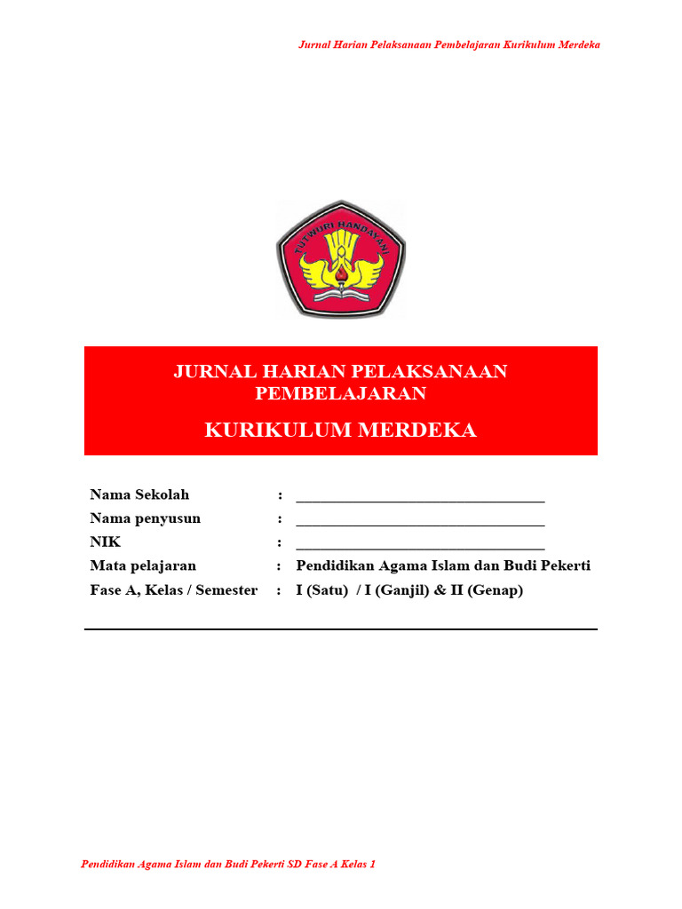 Jurnal Harian PAI Kelas 4 Semester 1 | PDF | Karier & Perkembangan