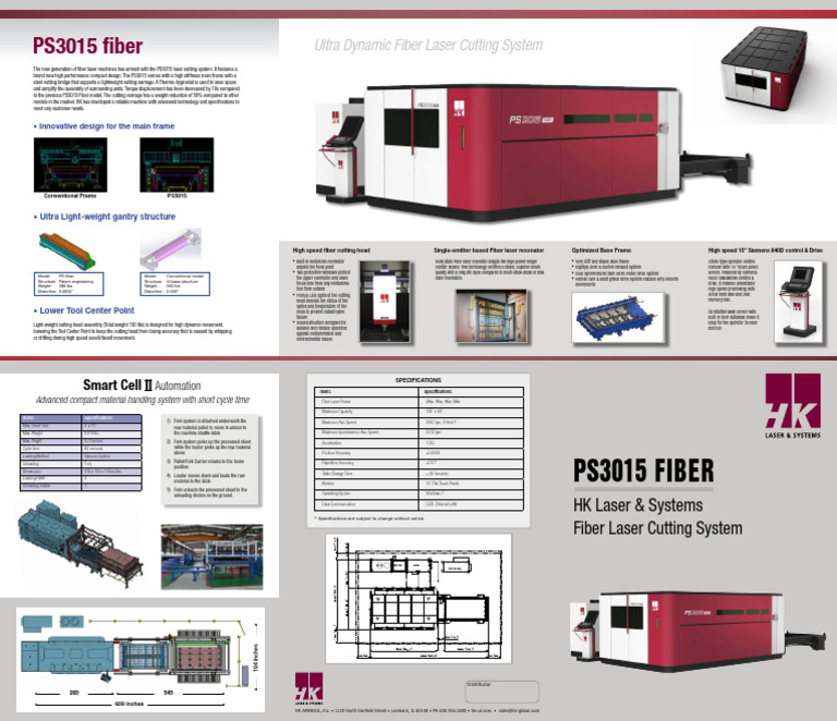 PS3015: Advanced Fiber Laser System | PDF | Mechanical Engineering ...