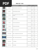 Copy of X-mas - Master Price List - 2011