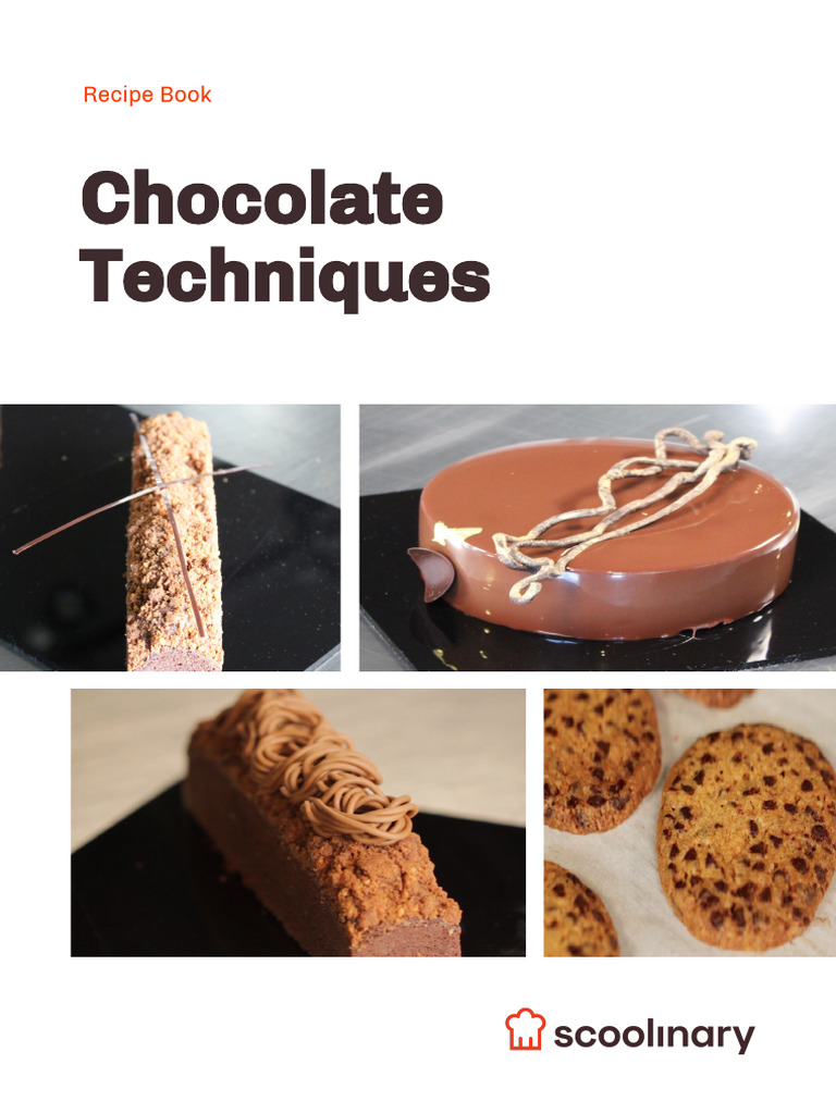 En Recipe Book Chocolate Techniques PDF Chocolate Cakes