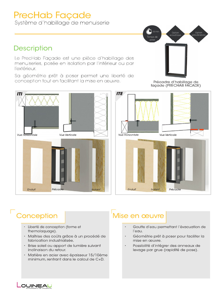prd026 - Precadre Habillage Facade - v3 | PDF