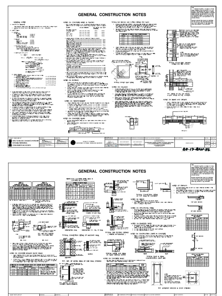 Standard Three-Storey School Building Plans | PDF | Building ...