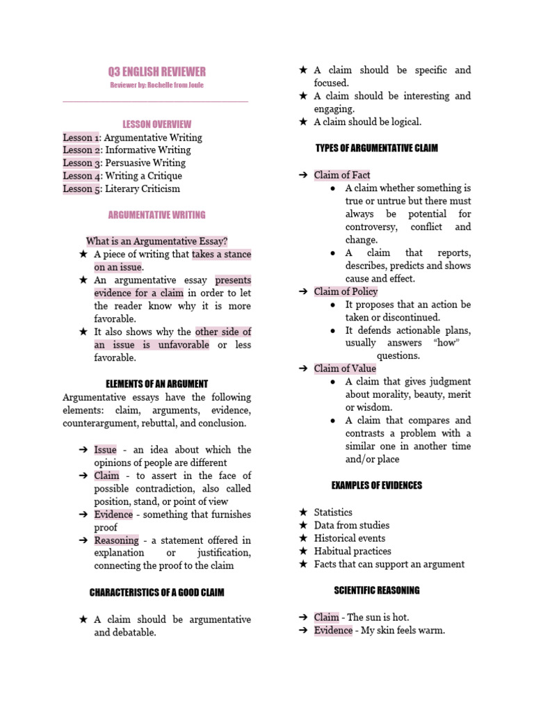 Q3 English Writing Techniques Guide | PDF | Id | Feminism