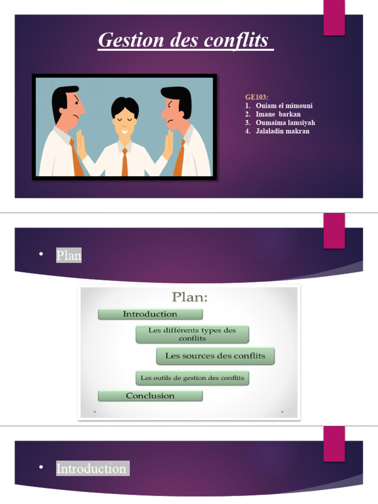 Gestion efficace des conflits au travail | PDF | Résolution de conflit ...