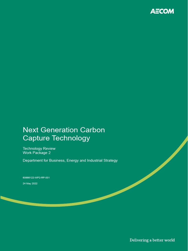 Aecom Next Gen Carbon Capture Technology Technology Review Annex 1 ...