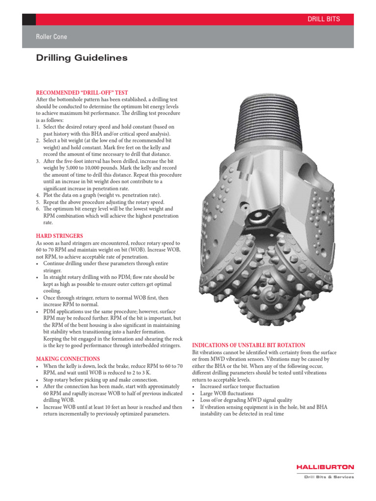Optimal Drilling Guidelines and Techniques | PDF | Drilling