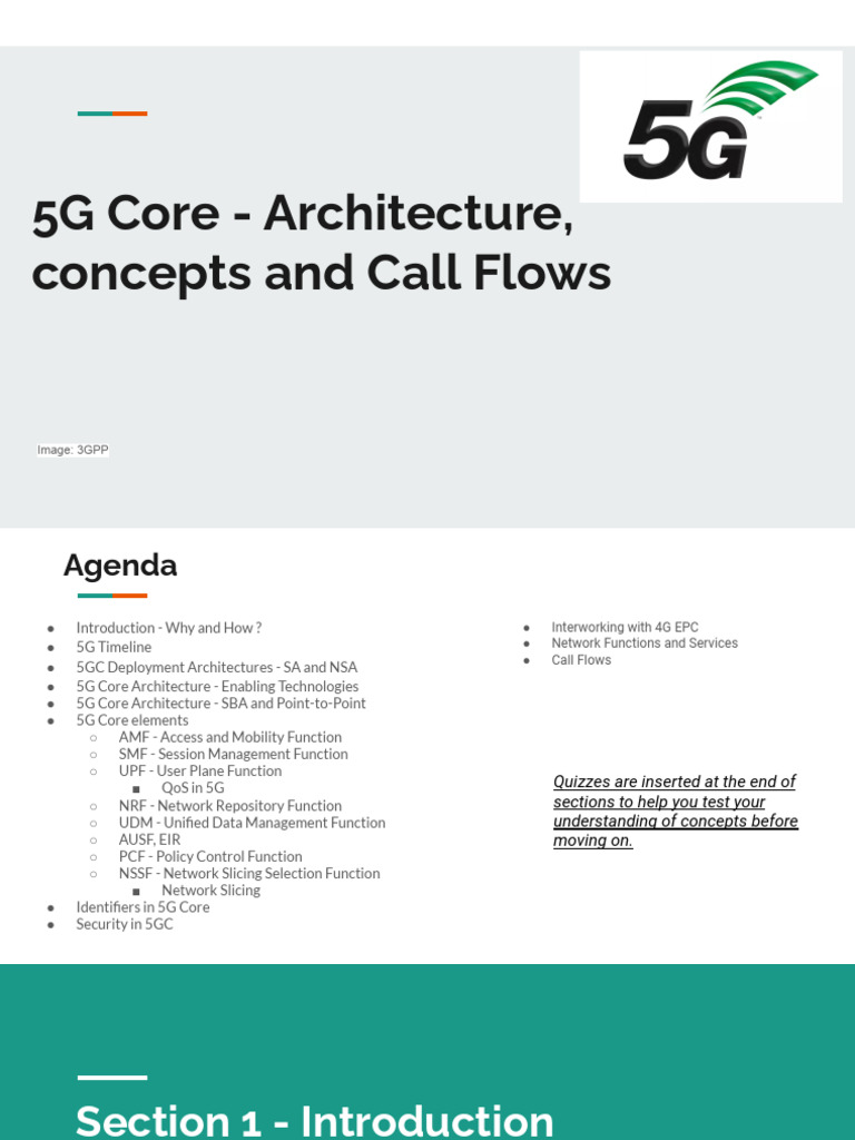 5G Core Architecture and Call Flows | PDF | Cloud Computing | Computer ...