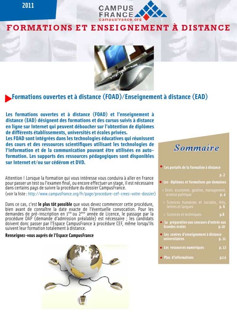 Deust Metier De La Forme A Distance Formations A Distance FR | PDF | Formation à distance | Baccalauréat  universitaire