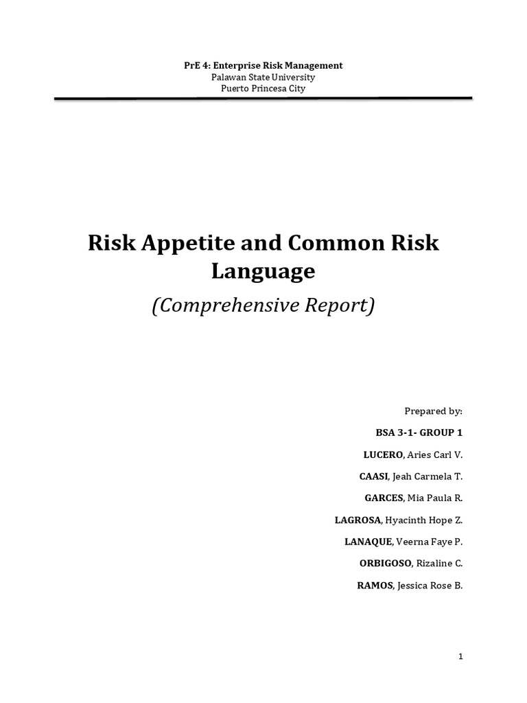 Risk Appetite and Tolerance Overview | PDF | Risk | Risk Management