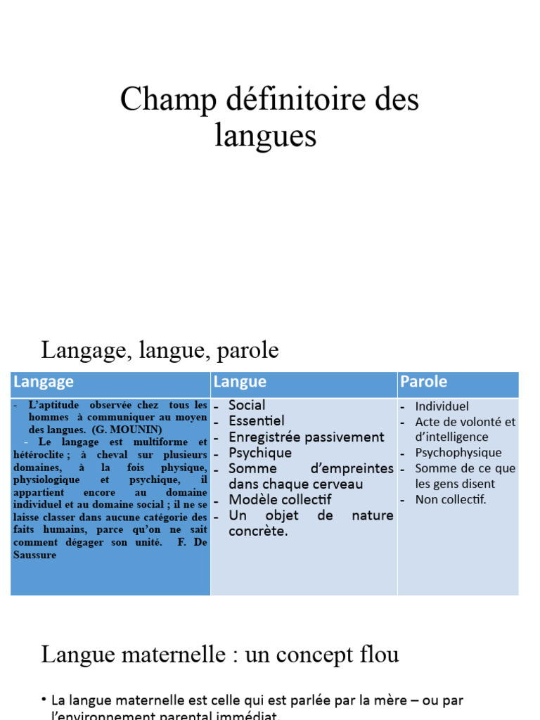 Langue et dialecte : définitions clés | PDF | Dialecte | Communication ...
