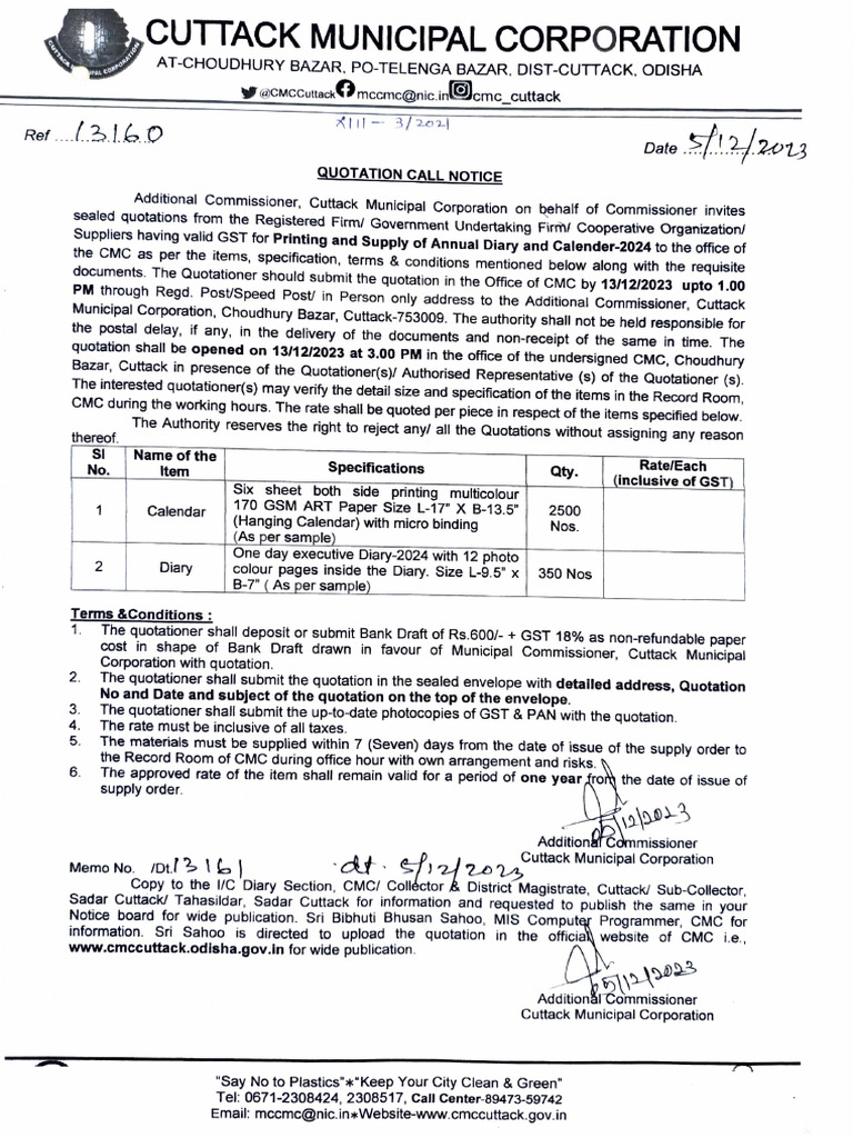 CMC Letter No 13160 | PDF