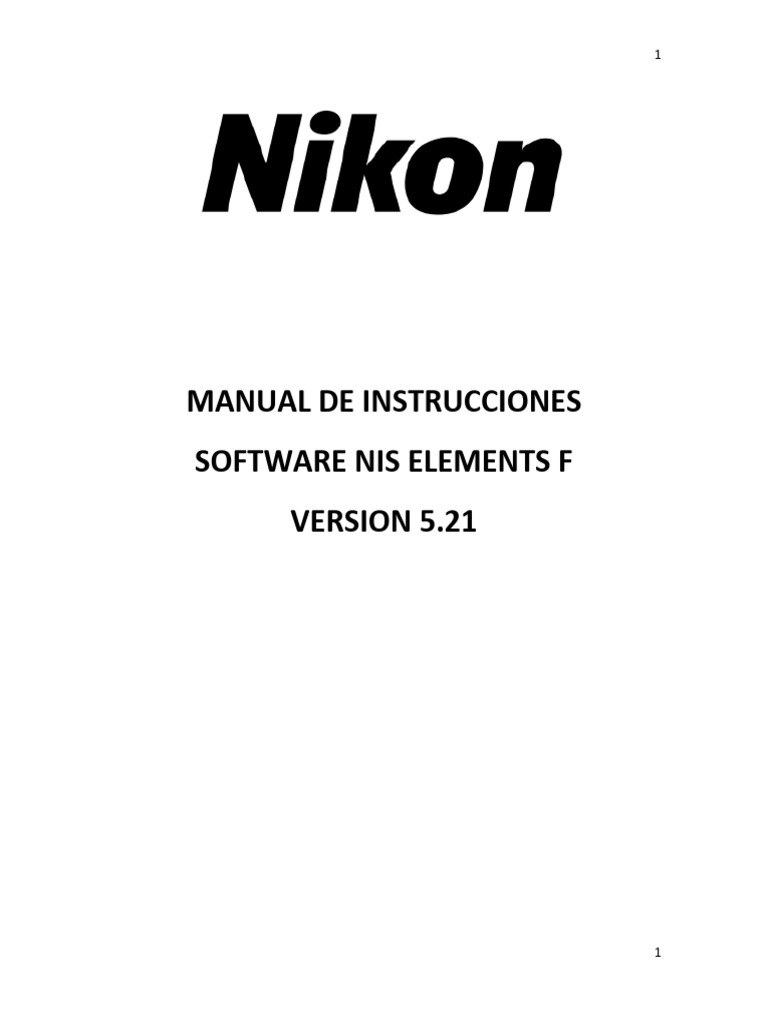 Manual NIS Elements F Versión 5.21 | PDF | Exposición (fotografía ...