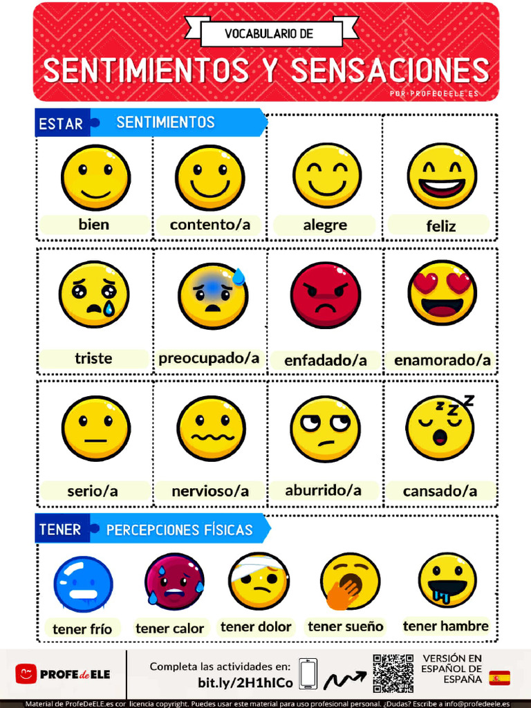 Profedeele. Sentimientos y Sensaciones. | PDF