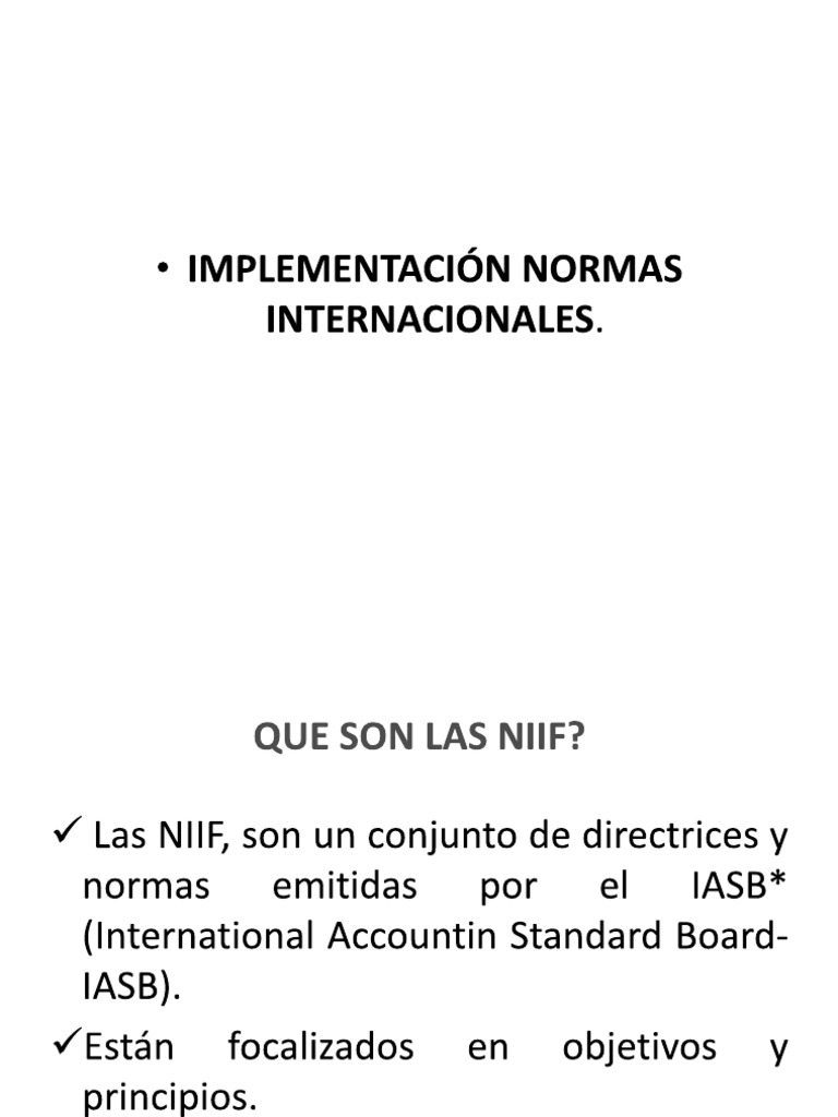 Niif en Colombia | PDF