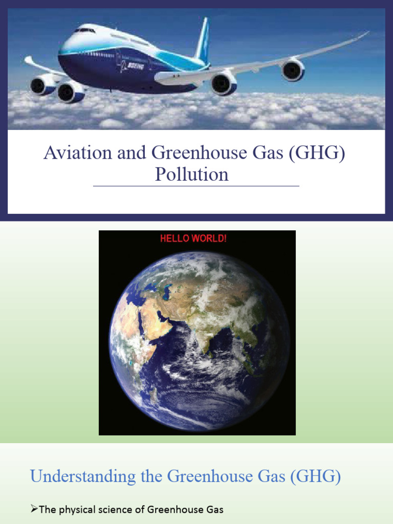 Aviation and GHG Pollution | PDF | Greenhouse Gas | Greenhouse Effect