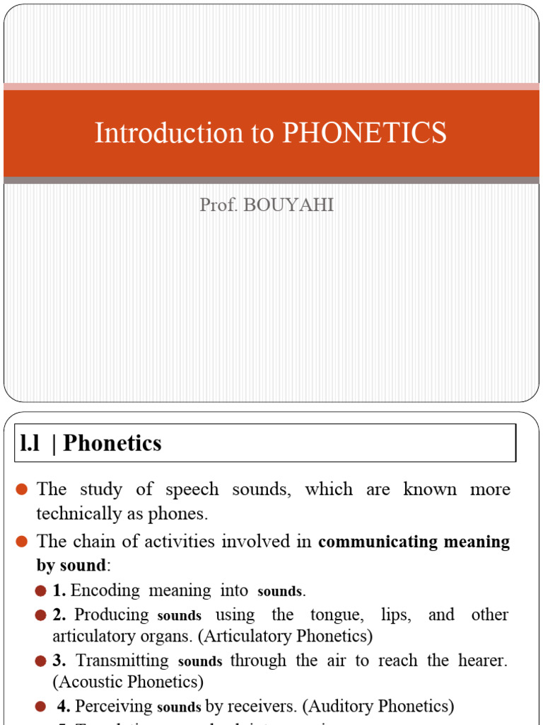 Intro to Phonetics | PDF | Phonetics | Linguistics